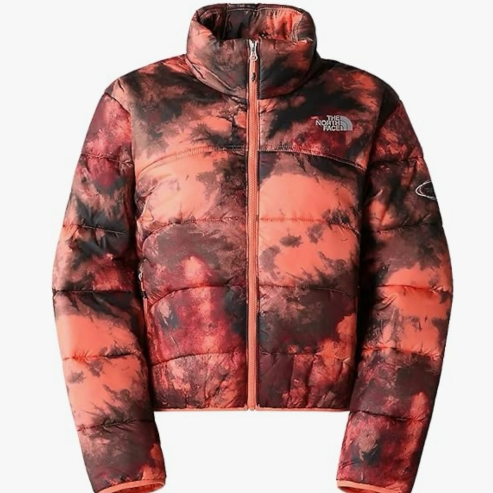 The North Face Women's Puffer Jacket - Red and Black